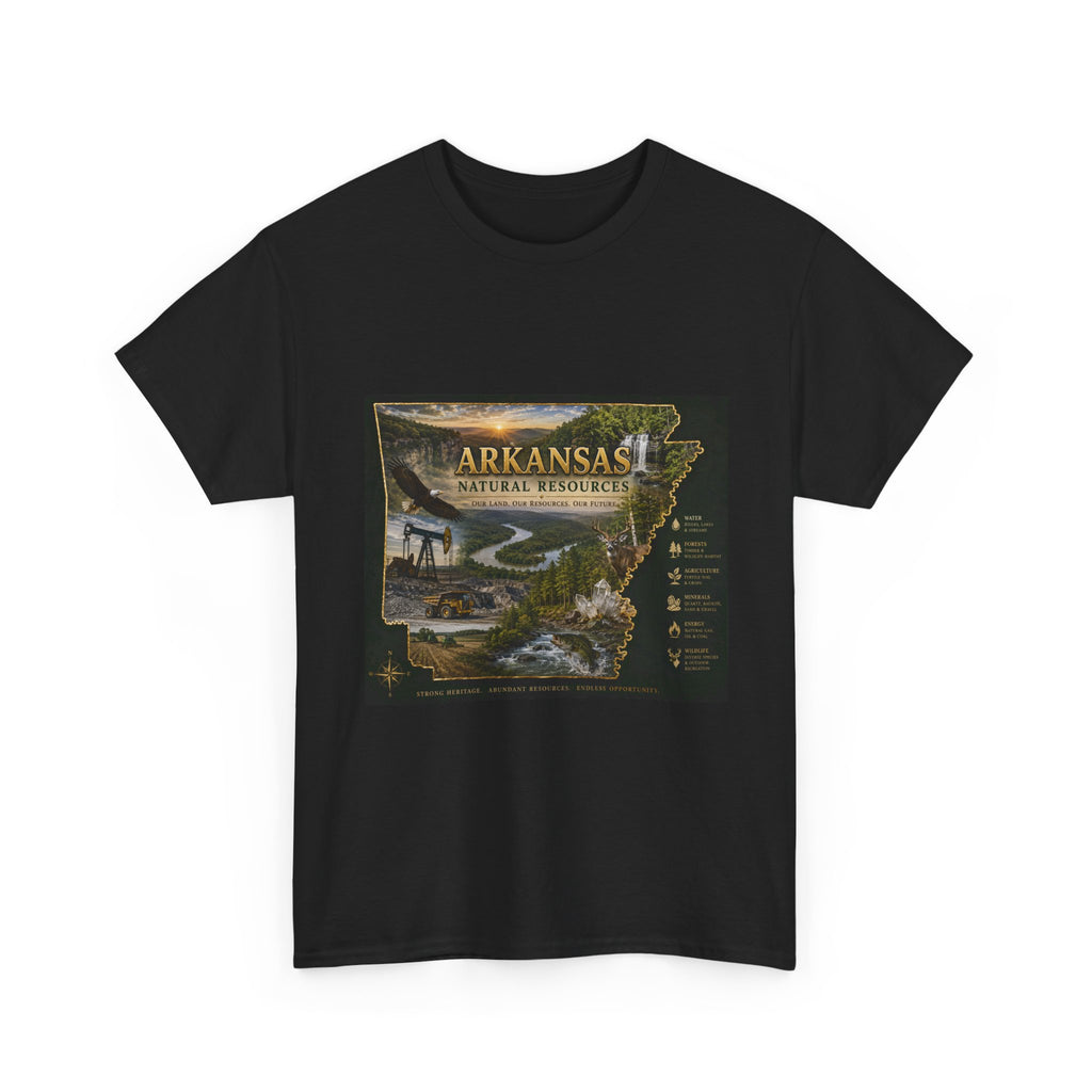 Arkansas Natural Resources T-Shirt — State Wildlife & Scenic Landmarks Tee