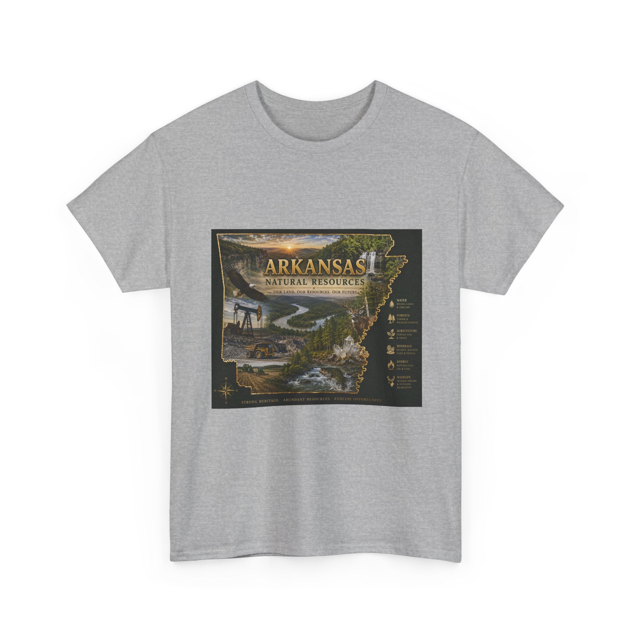 Arkansas Natural Resources T-Shirt — State Wildlife & Scenic Landmarks Tee