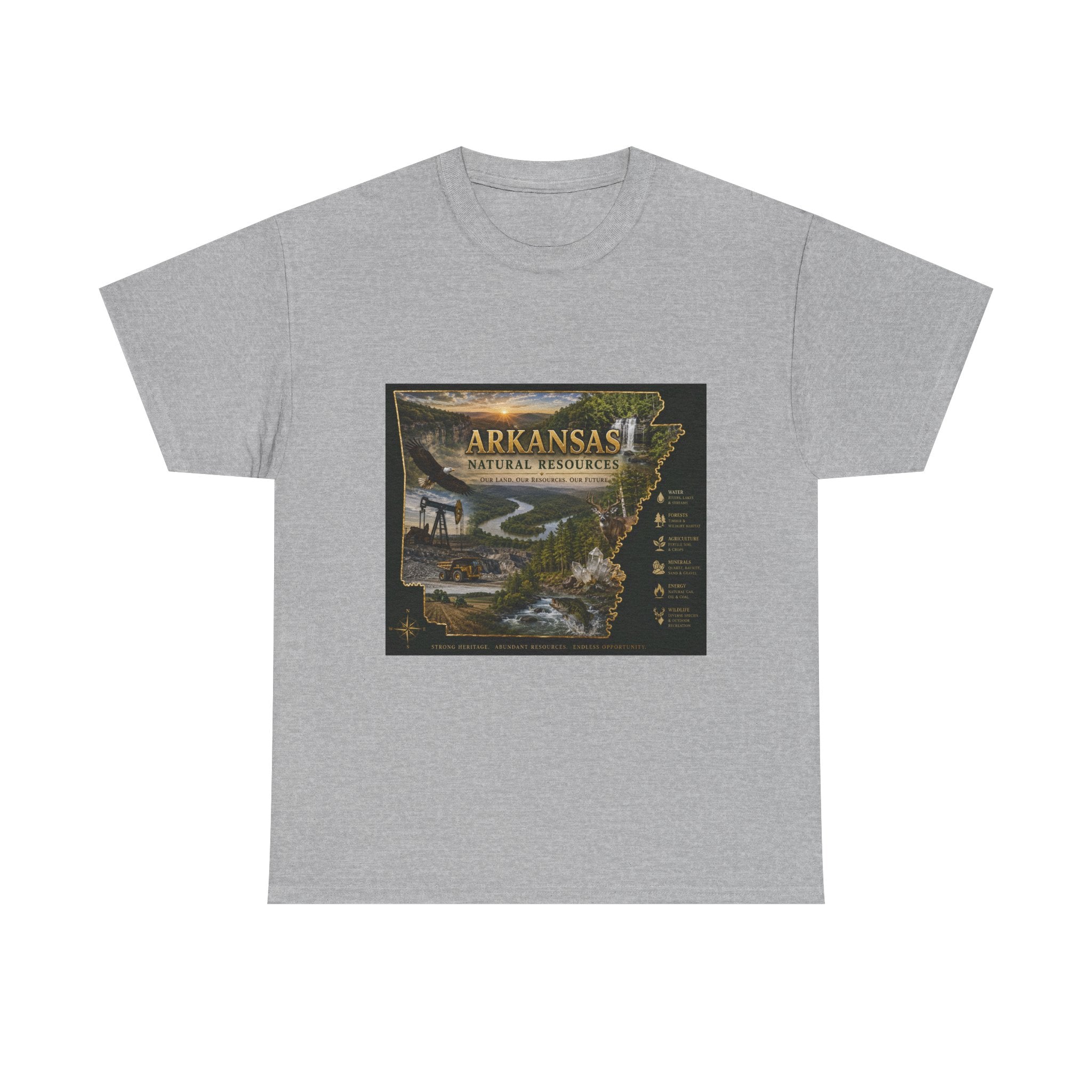 Arkansas Natural Resources T-Shirt — State Wildlife & Scenic Landmarks Tee