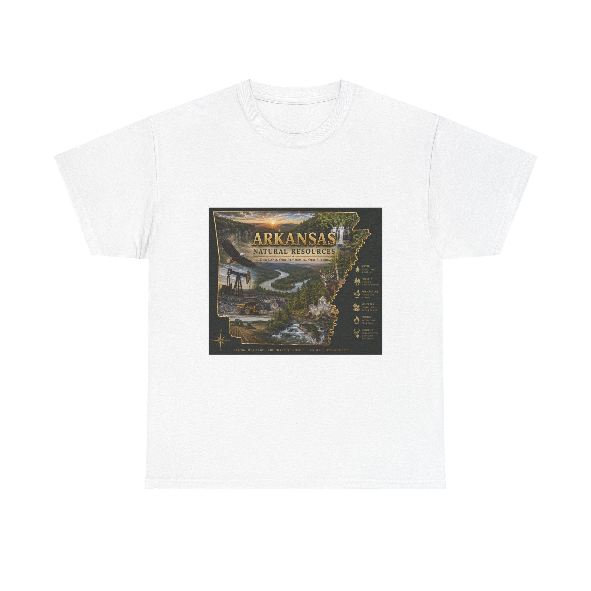 Arkansas Natural Resources T-Shirt — State Wildlife & Scenic Landmarks Tee