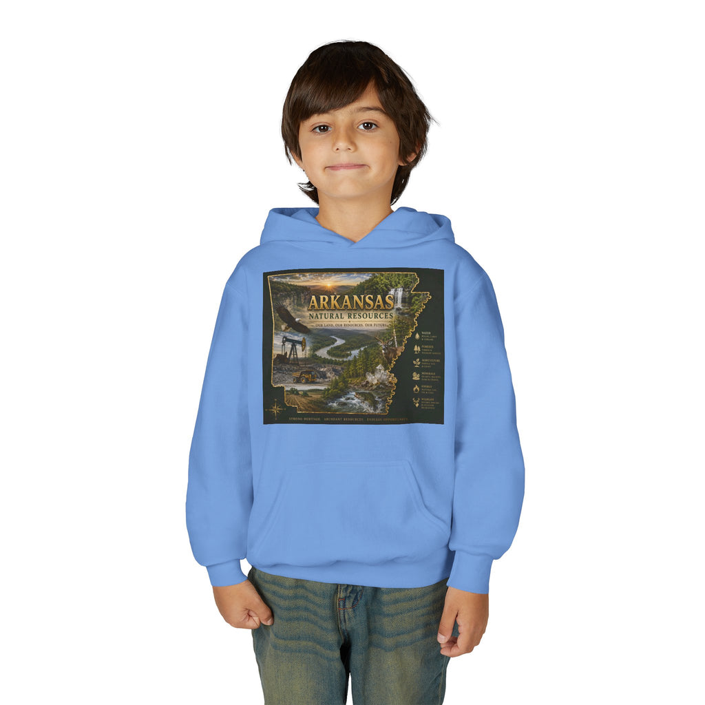 Arkansas Landscape Nature Youth Hoodie — Scenic Rivers State Parks Sweatshirt