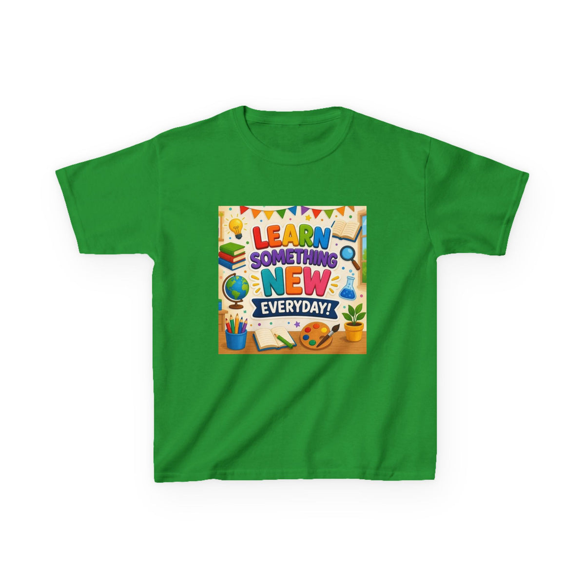 Kids T‑Shirt: "Learn Something New Every Day" Educational Shirt for School & Gifts