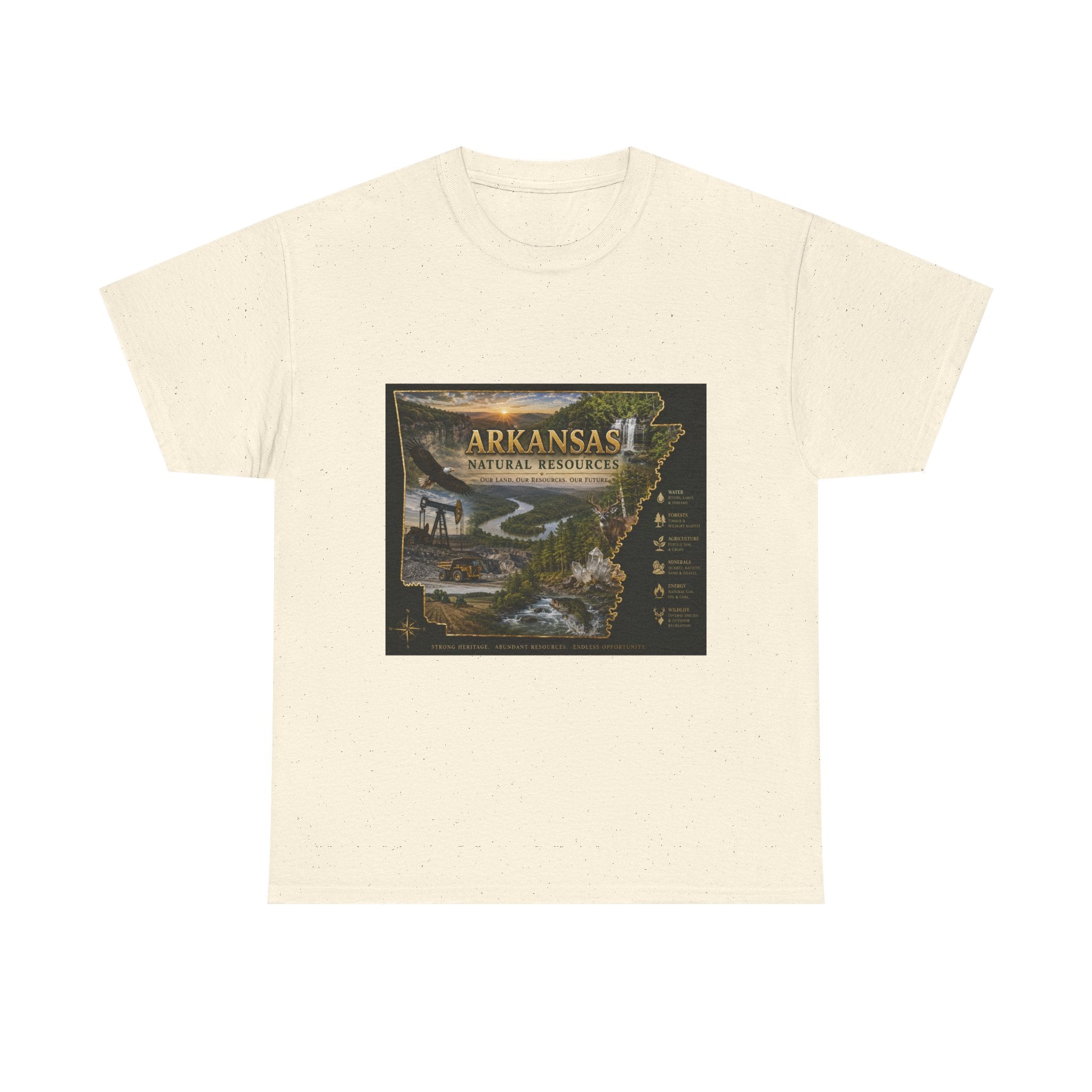 Arkansas Natural Resources T-Shirt — State Wildlife & Scenic Landmarks Tee