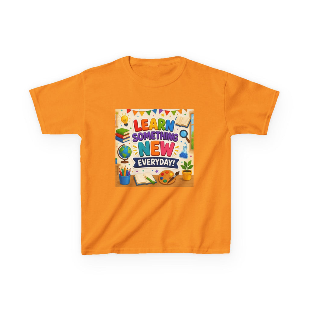 Kids T‑Shirt: "Learn Something New Every Day" Educational Shirt for School & Gifts