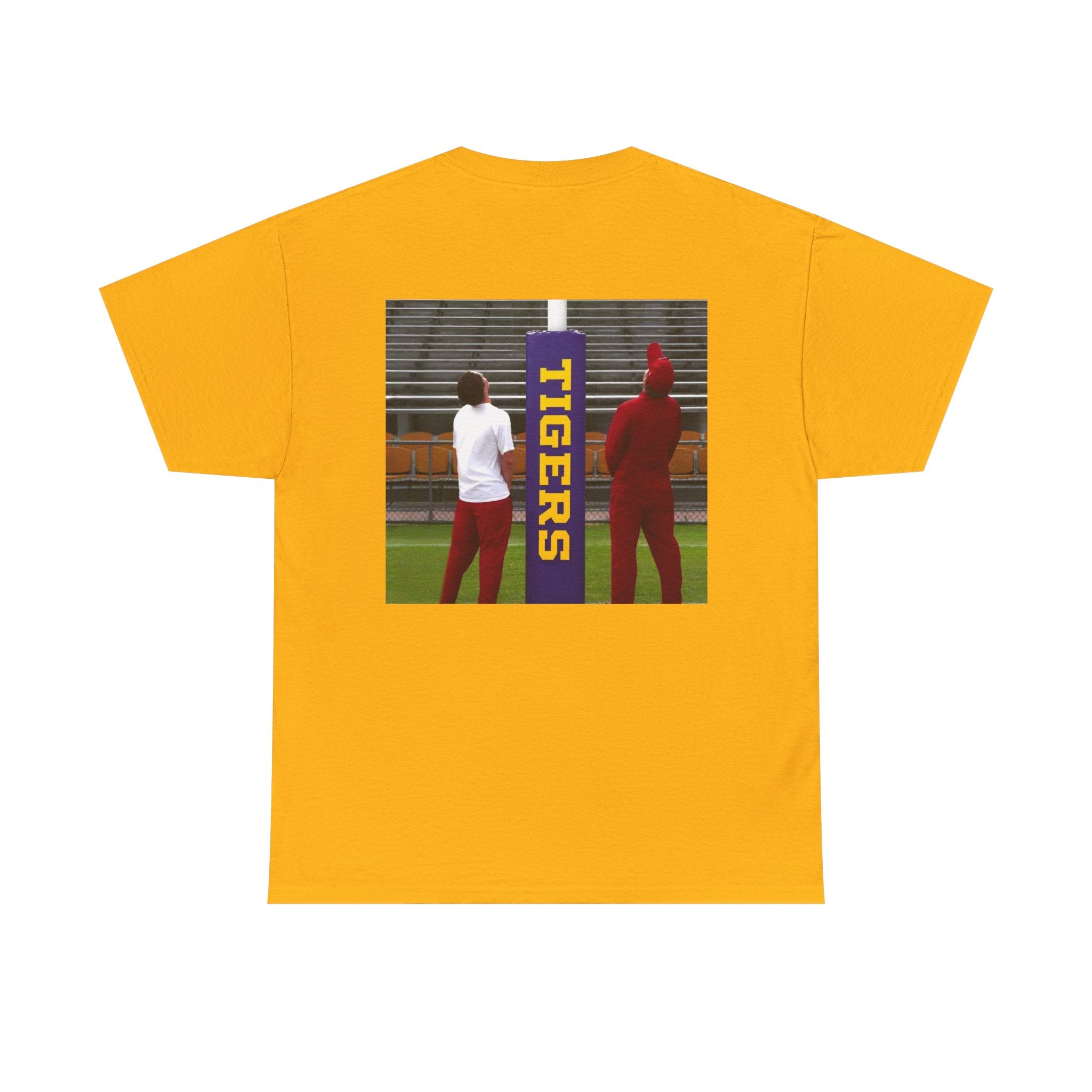 Arkansas Tigers Graphic Tee — State Script Front with ' Pissing on TIGERS' Back Photo Print
