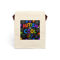 Autism Is Cool Canvas Lunch Bag — Insulated Strap Tote for School & Awareness