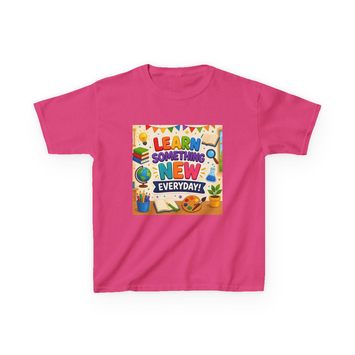Kids T‑Shirt: "Learn Something New Every Day" Educational Shirt for School & Gifts
