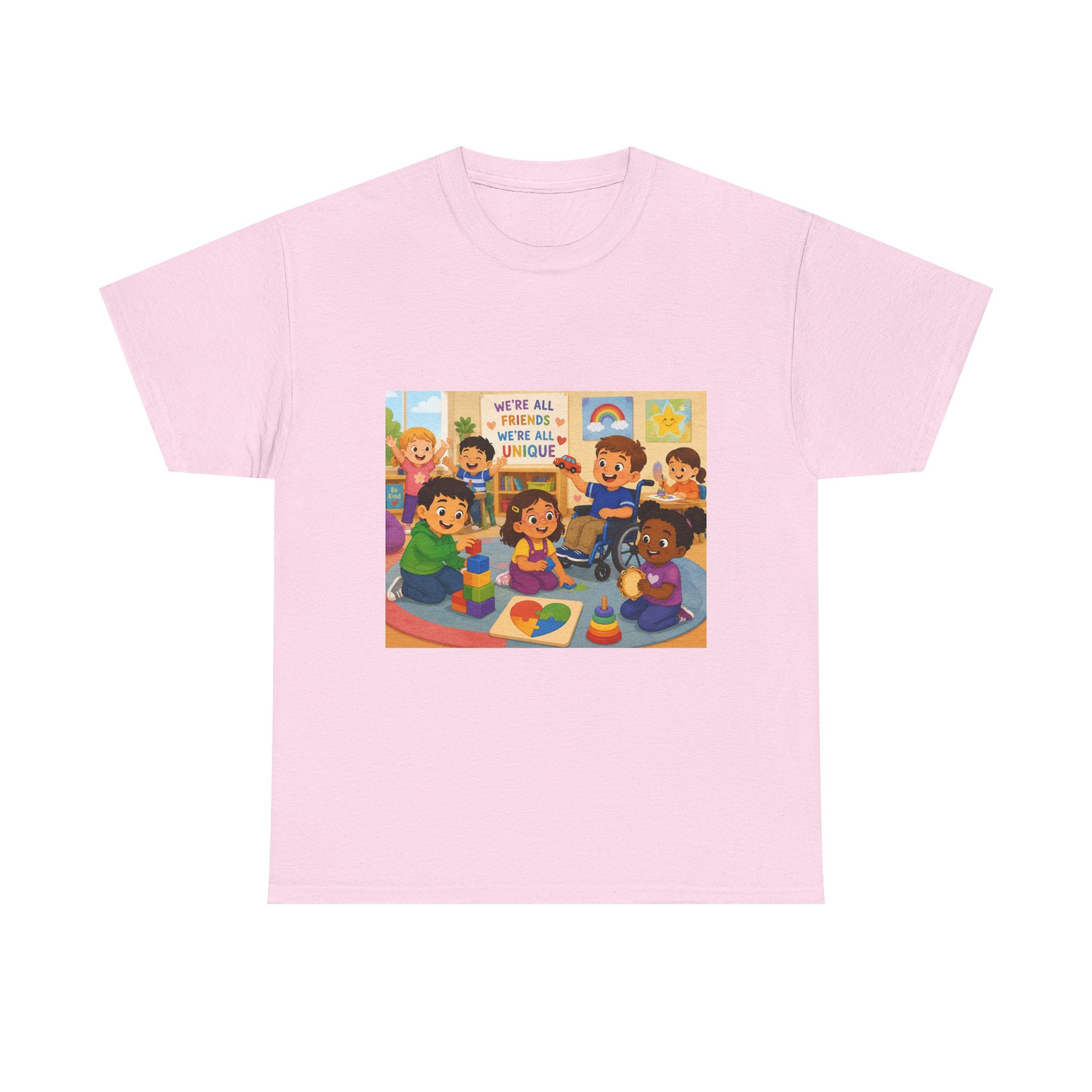 Diversity Classroom T‑Shirt — "We're All Friends Here" Inclusive School Tee
