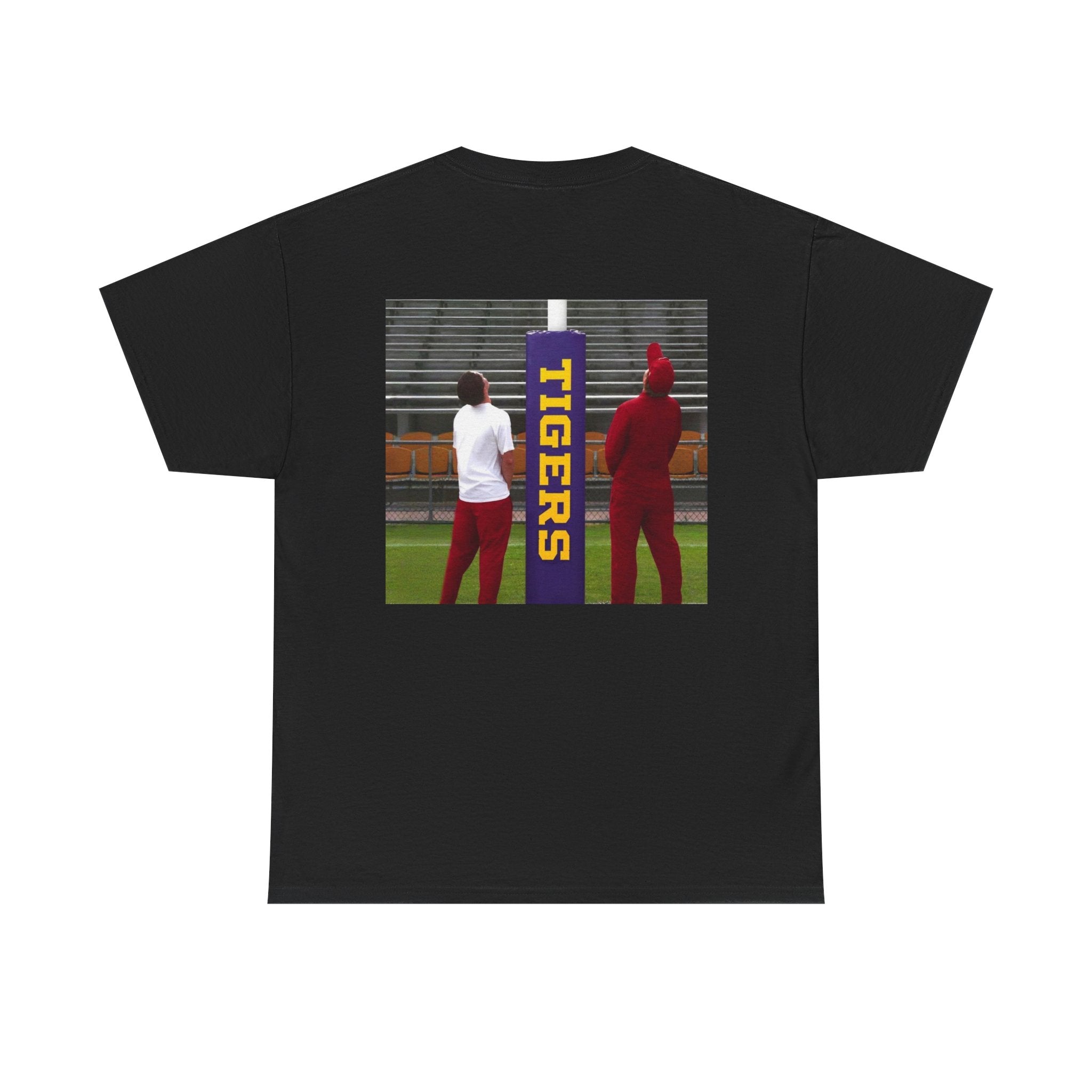 Arkansas Tigers Graphic Tee — State Script Front with ' Pissing on TIGERS' Back Photo Print