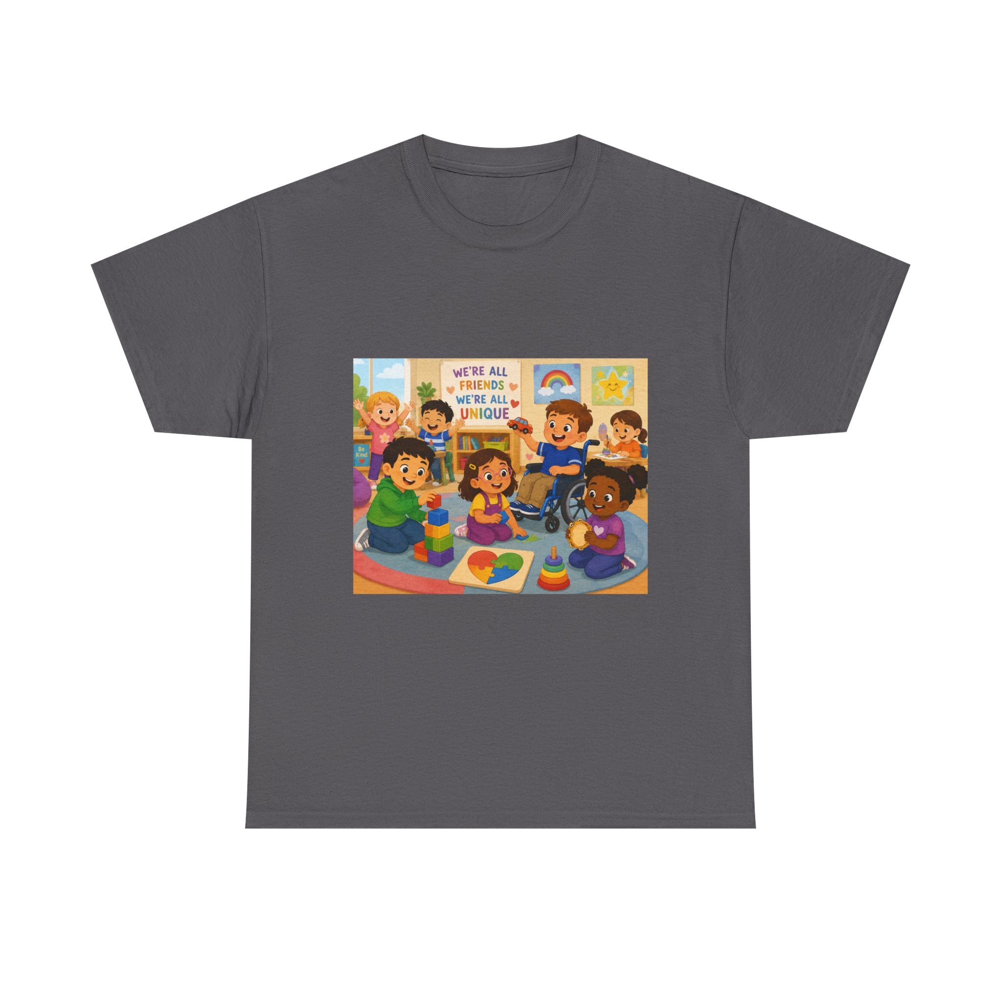 Diversity Classroom T‑Shirt — "We're All Friends Here" Inclusive School Tee
