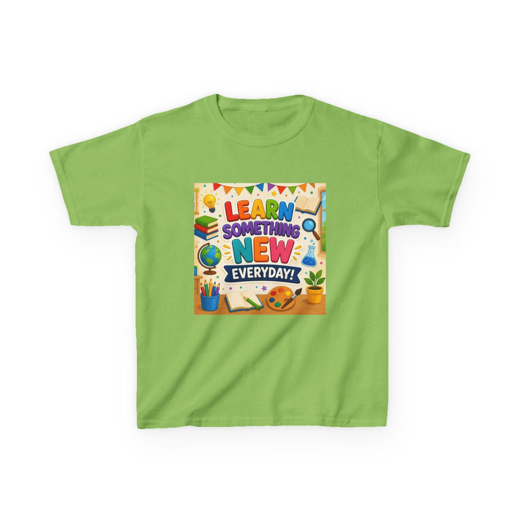 Kids T‑Shirt: "Learn Something New Every Day" Educational Shirt for School & Gifts