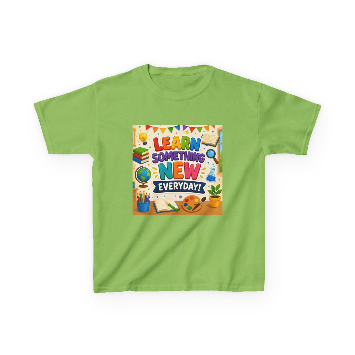 Kids T‑Shirt: "Learn Something New Every Day" Educational Shirt for School & Gifts