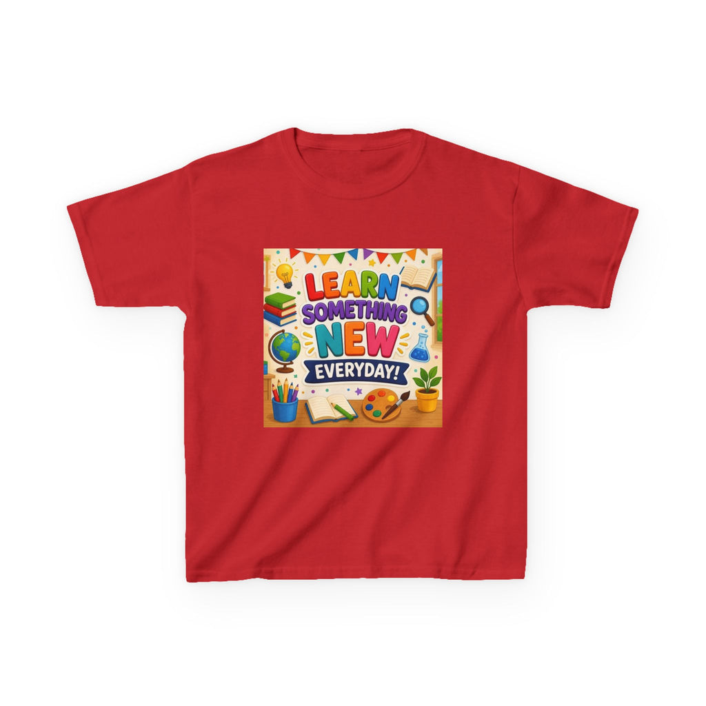 Kids T‑Shirt: "Learn Something New Every Day" Educational Shirt for School & Gifts