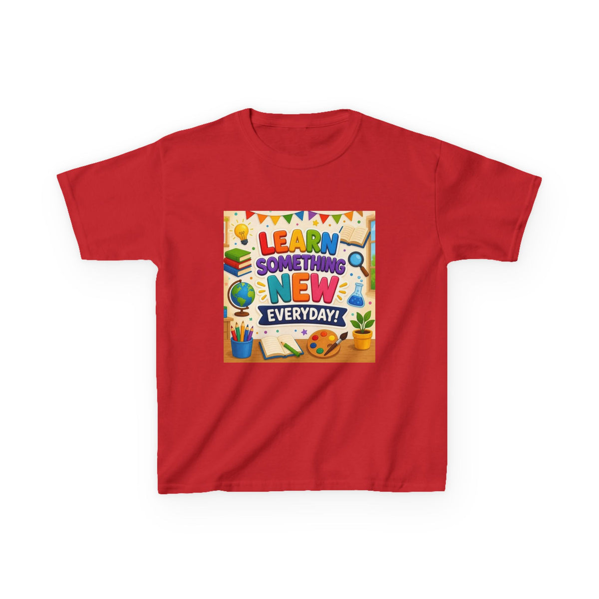 Kids T‑Shirt: "Learn Something New Every Day" Educational Shirt for School & Gifts