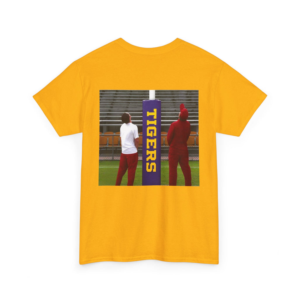 Arkansas Tigers Graphic Tee — State Script Front with ' Pissing on TIGERS' Back Photo Print