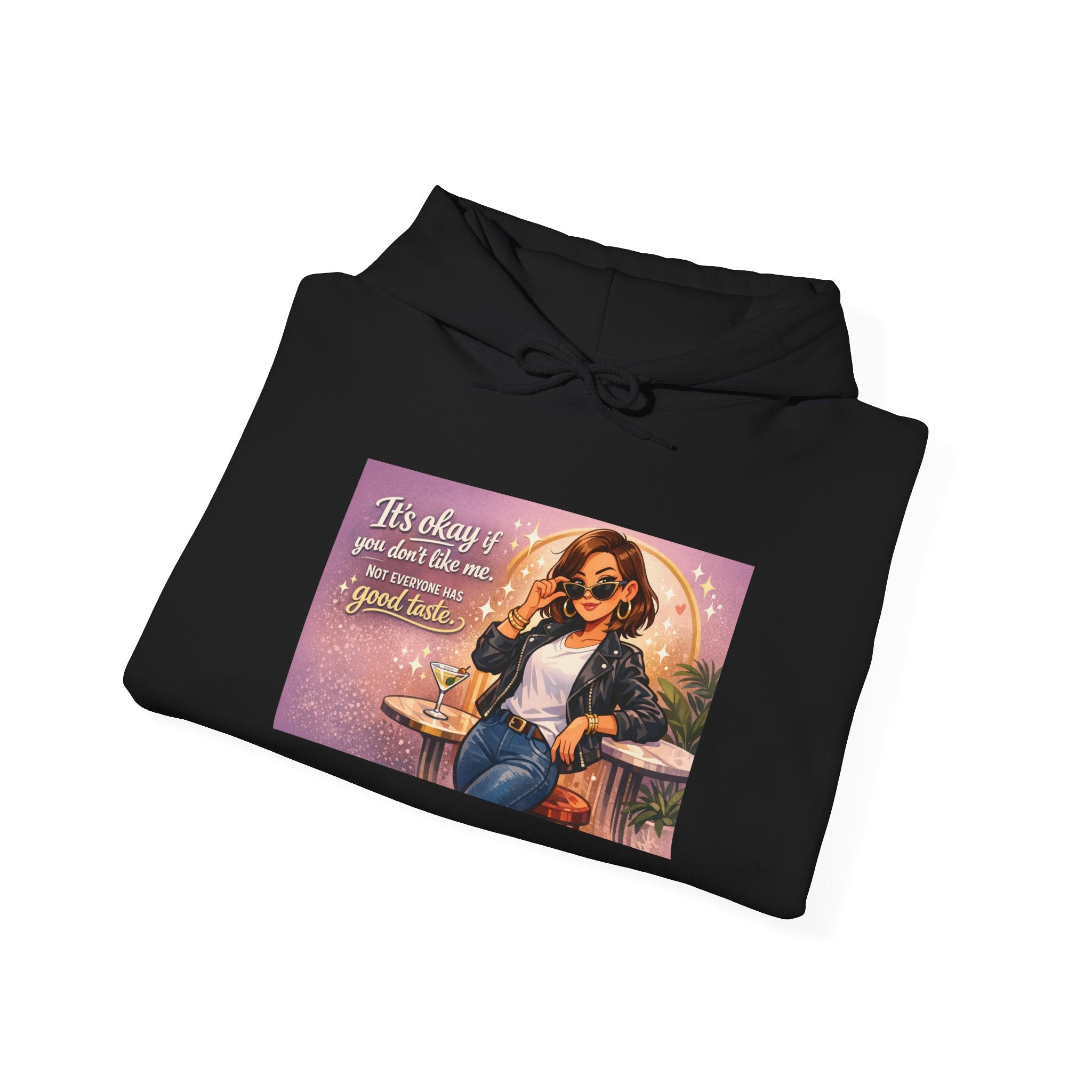 Hoodie — "It's Okay If You Don't Like Me" Retro Cool Woman Graphic Hoodie