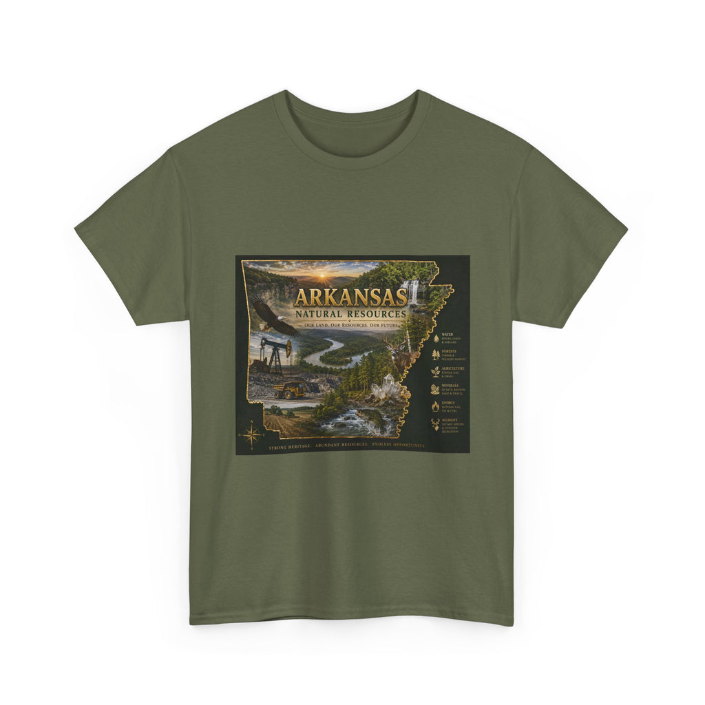 Arkansas Natural Resources T-Shirt — State Wildlife & Scenic Landmarks Tee