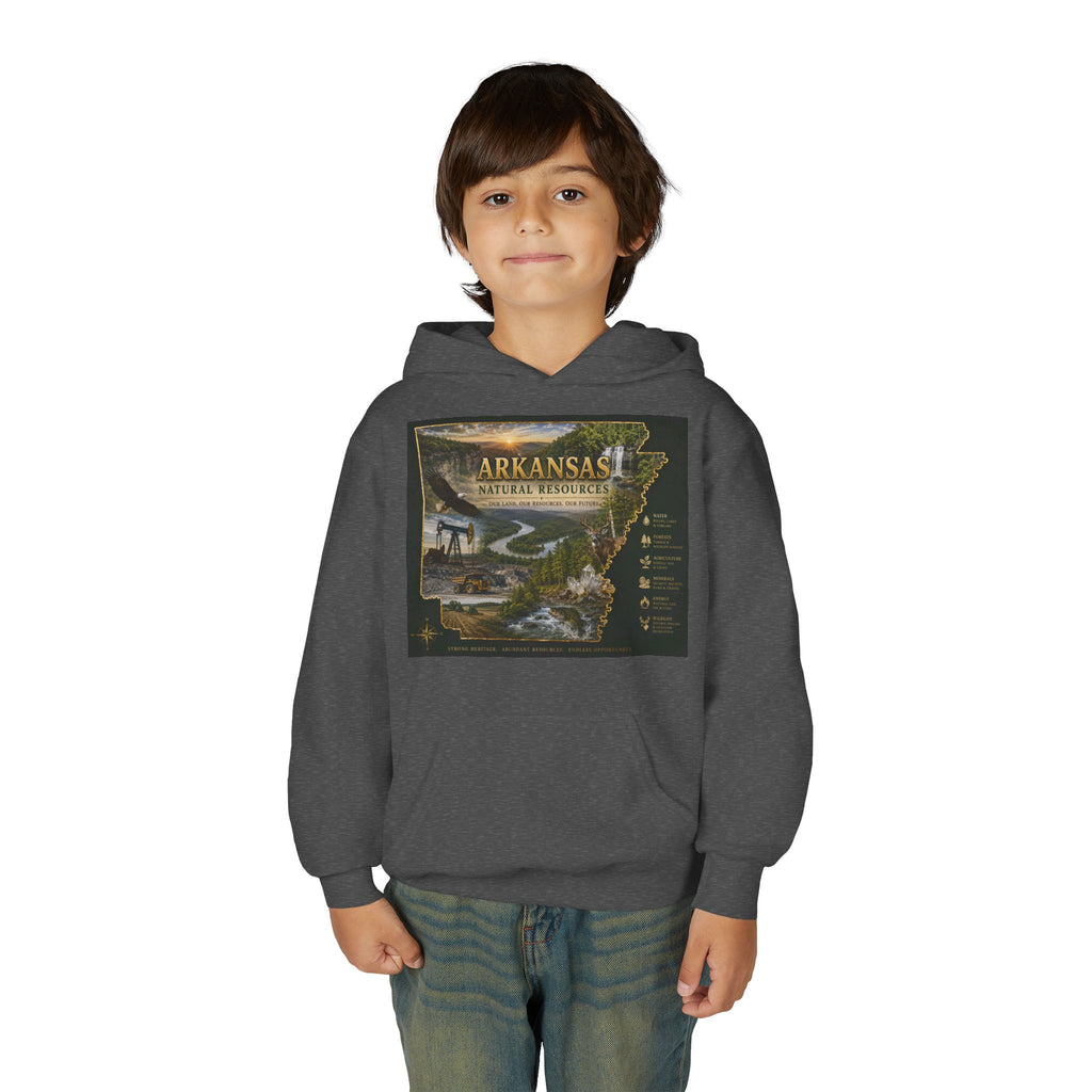 Arkansas Landscape Nature Youth Hoodie — Scenic Rivers State Parks Sweatshirt