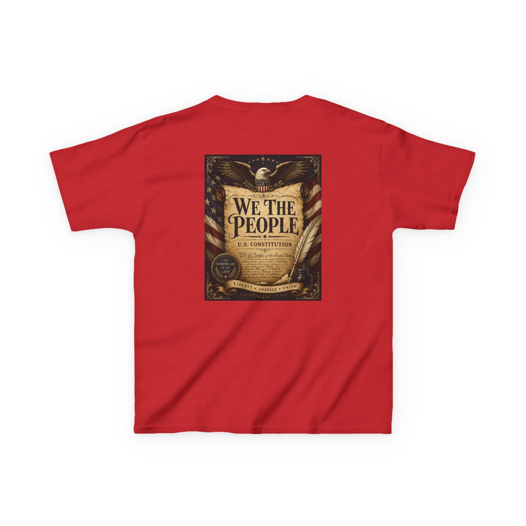 Kids T-Shirt – 'We The People' Constitution Graphic Tee (Patriotic Fourth of July, Constitution Day)
