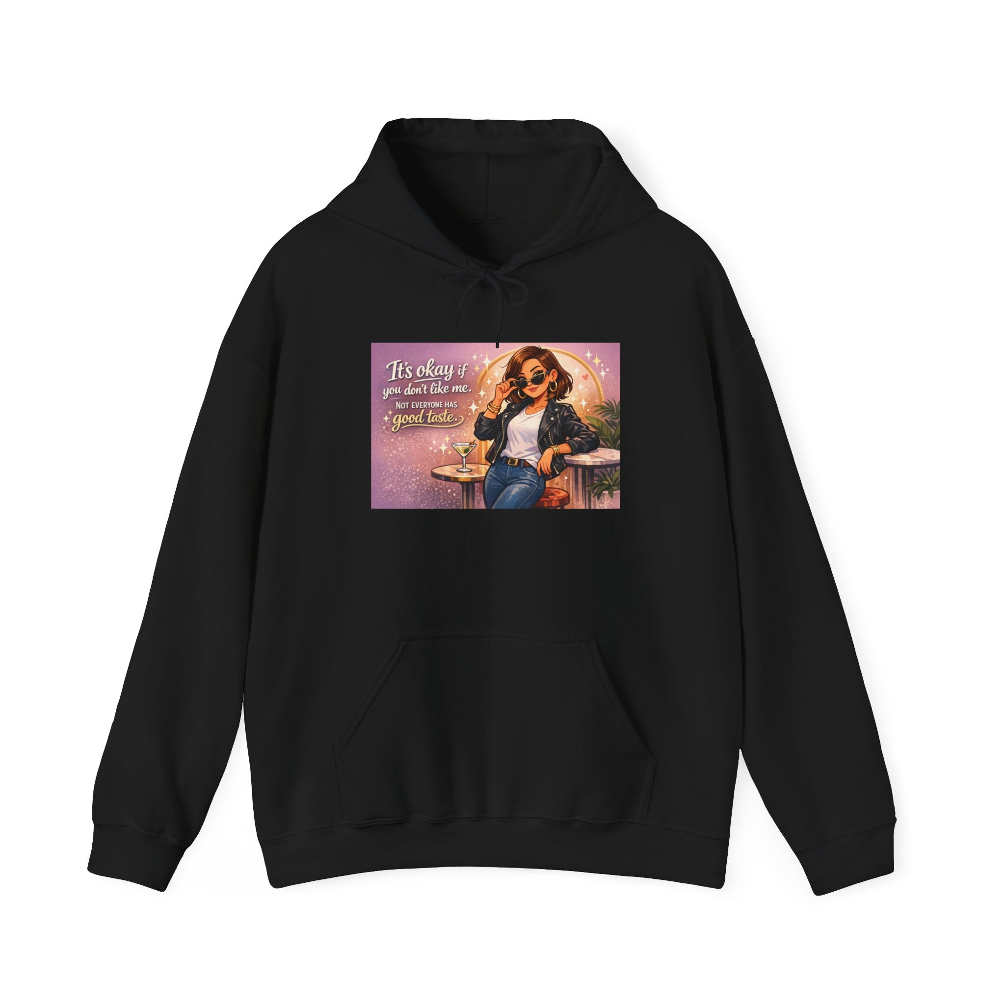 Hoodie — "It's Okay If You Don't Like Me" Retro Cool Woman Graphic Hoodie