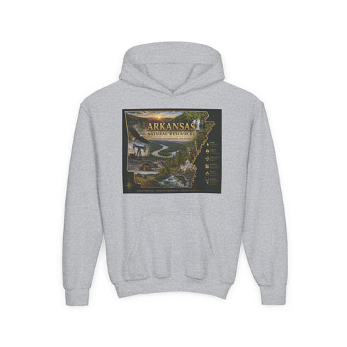Arkansas Landscape Nature Youth Hoodie — Scenic Rivers State Parks Sweatshirt