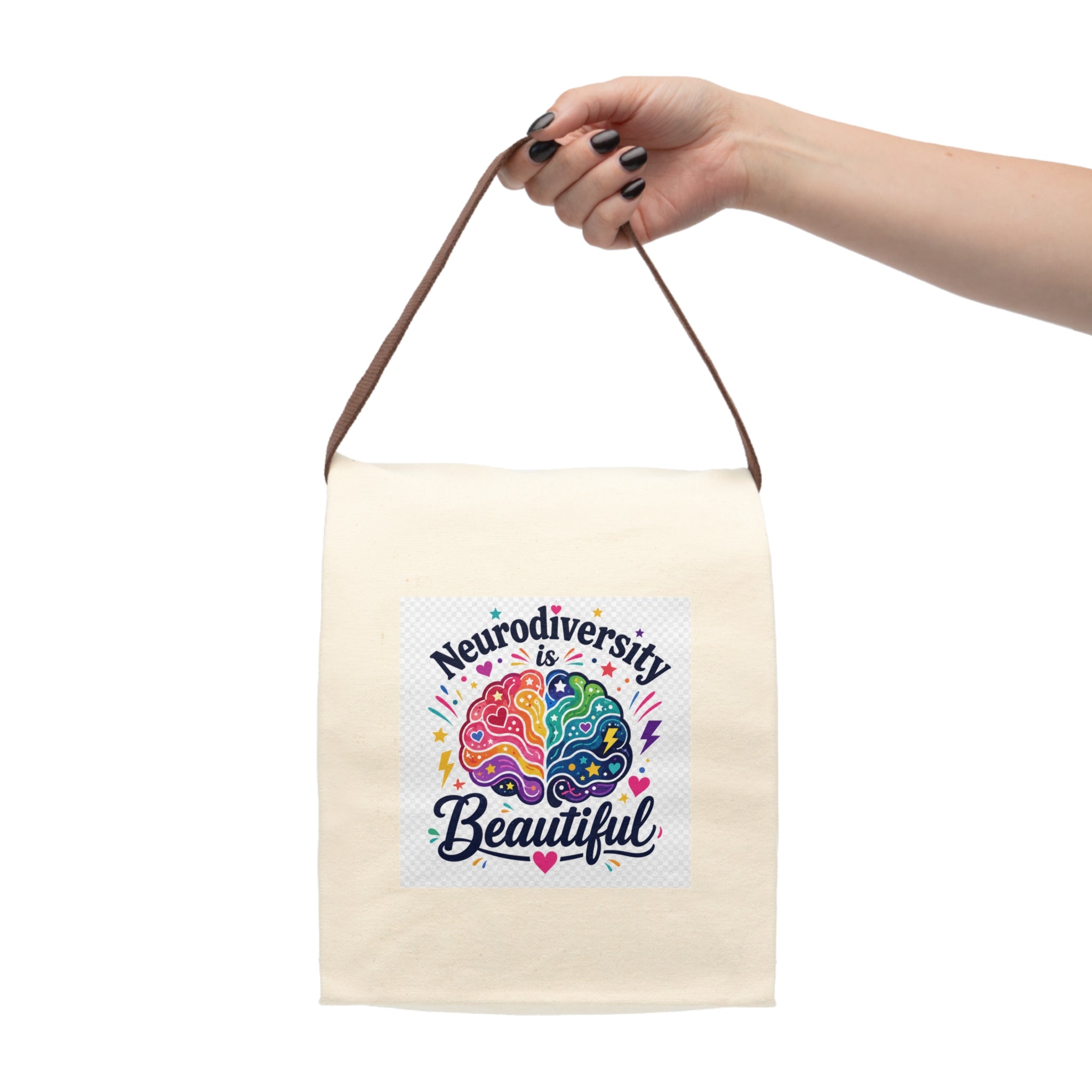 Neurodiversity Is Beautiful Canvas Lunch Bag