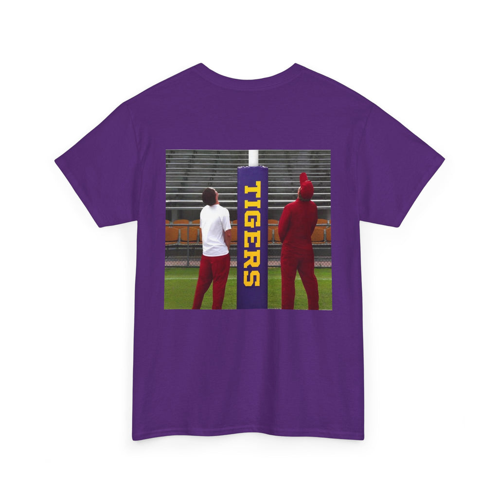 Arkansas Tigers Graphic Tee — State Script Front with ' Pissing on TIGERS' Back Photo Print