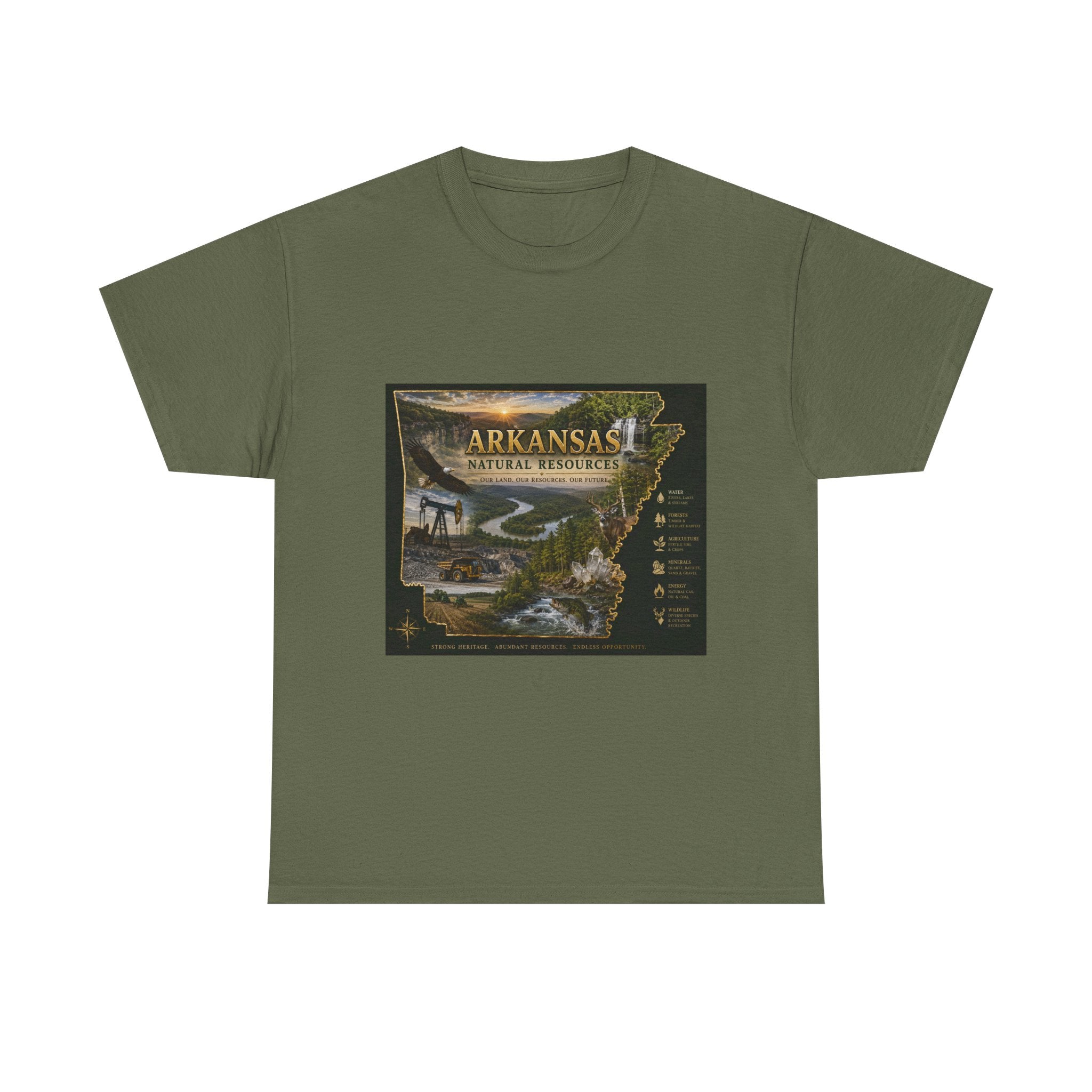 Arkansas Natural Resources T-Shirt — State Wildlife & Scenic Landmarks Tee