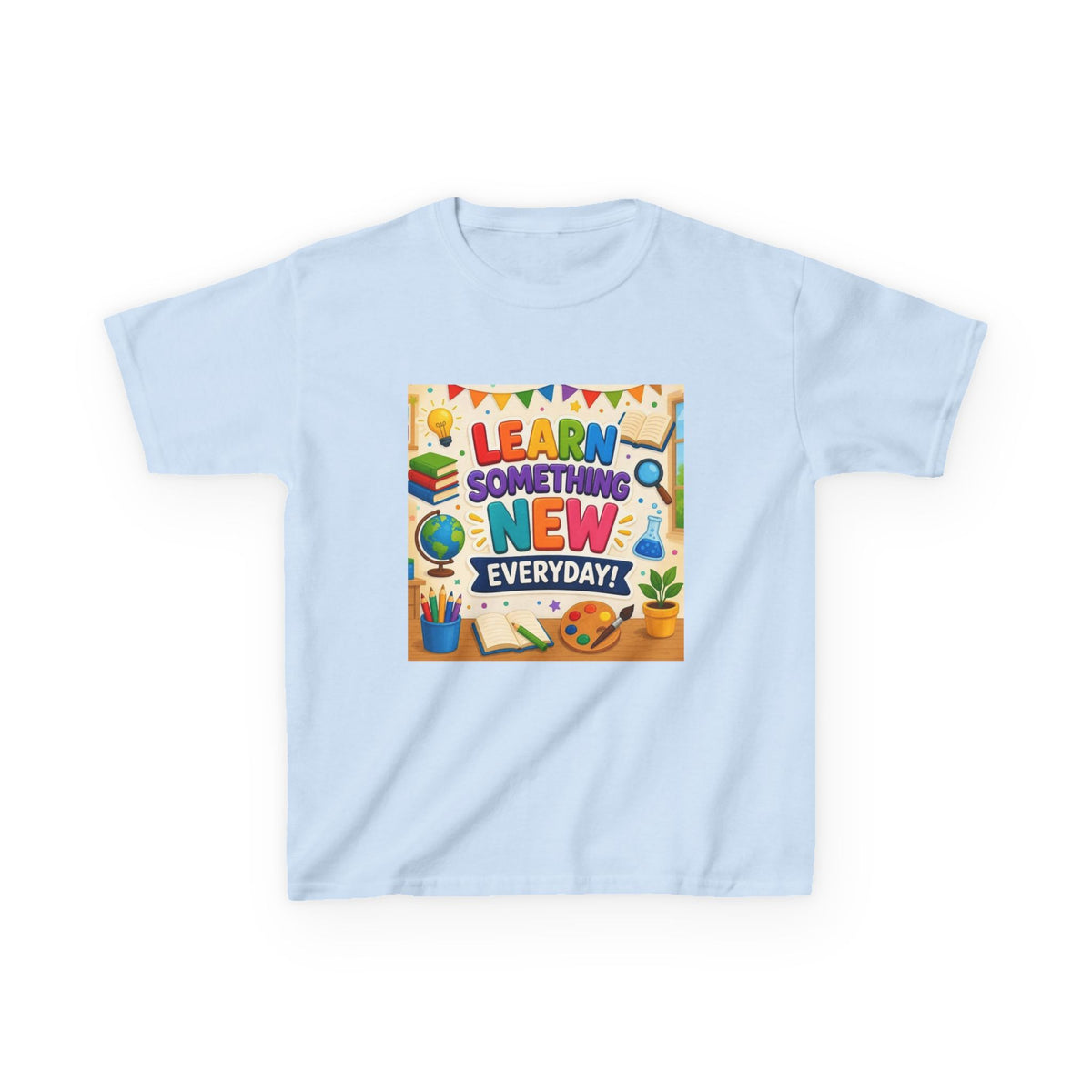 Kids T‑Shirt: "Learn Something New Every Day" Educational Shirt for School & Gifts