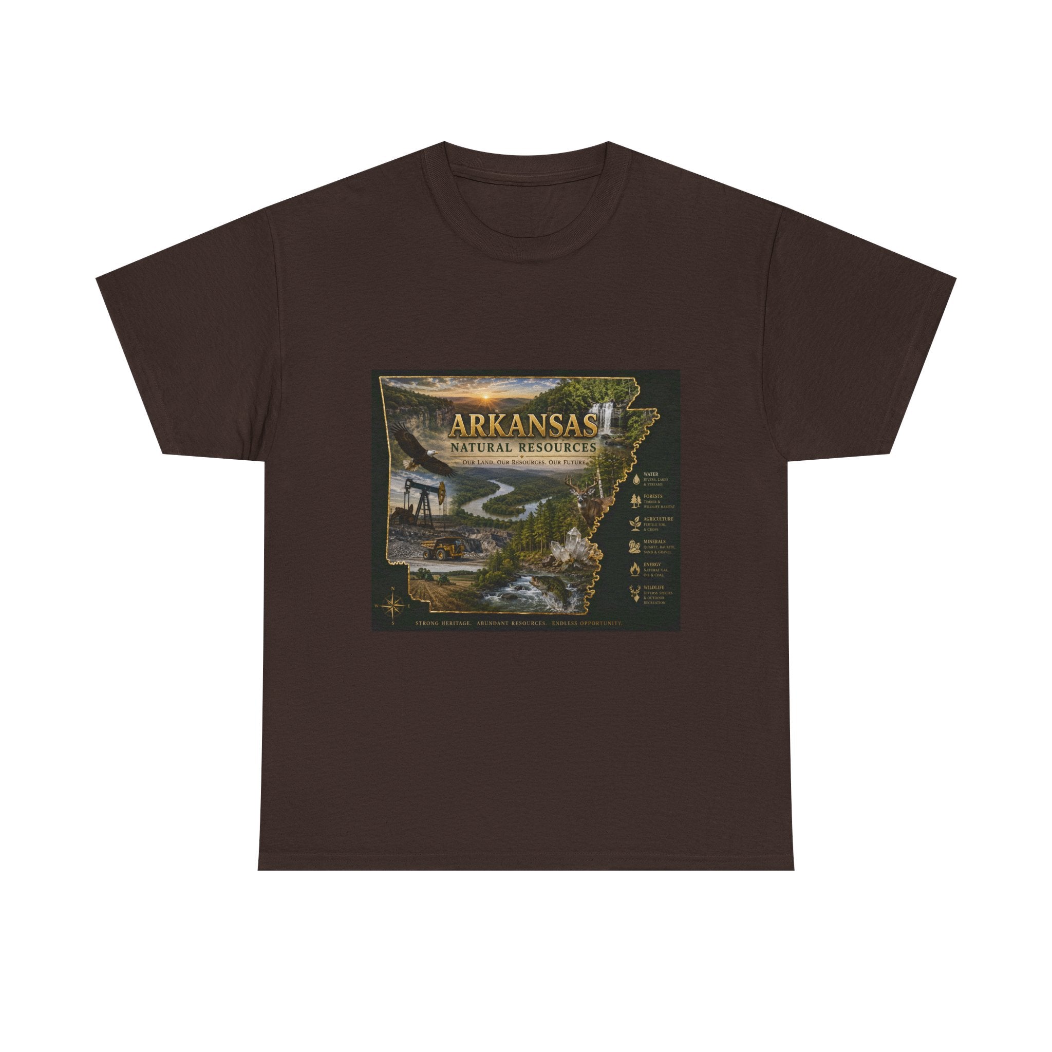 Arkansas Natural Resources T-Shirt — State Wildlife & Scenic Landmarks Tee
