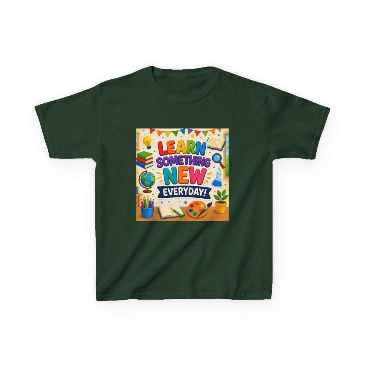 Kids T‑Shirt: "Learn Something New Every Day" Educational Shirt for School & Gifts