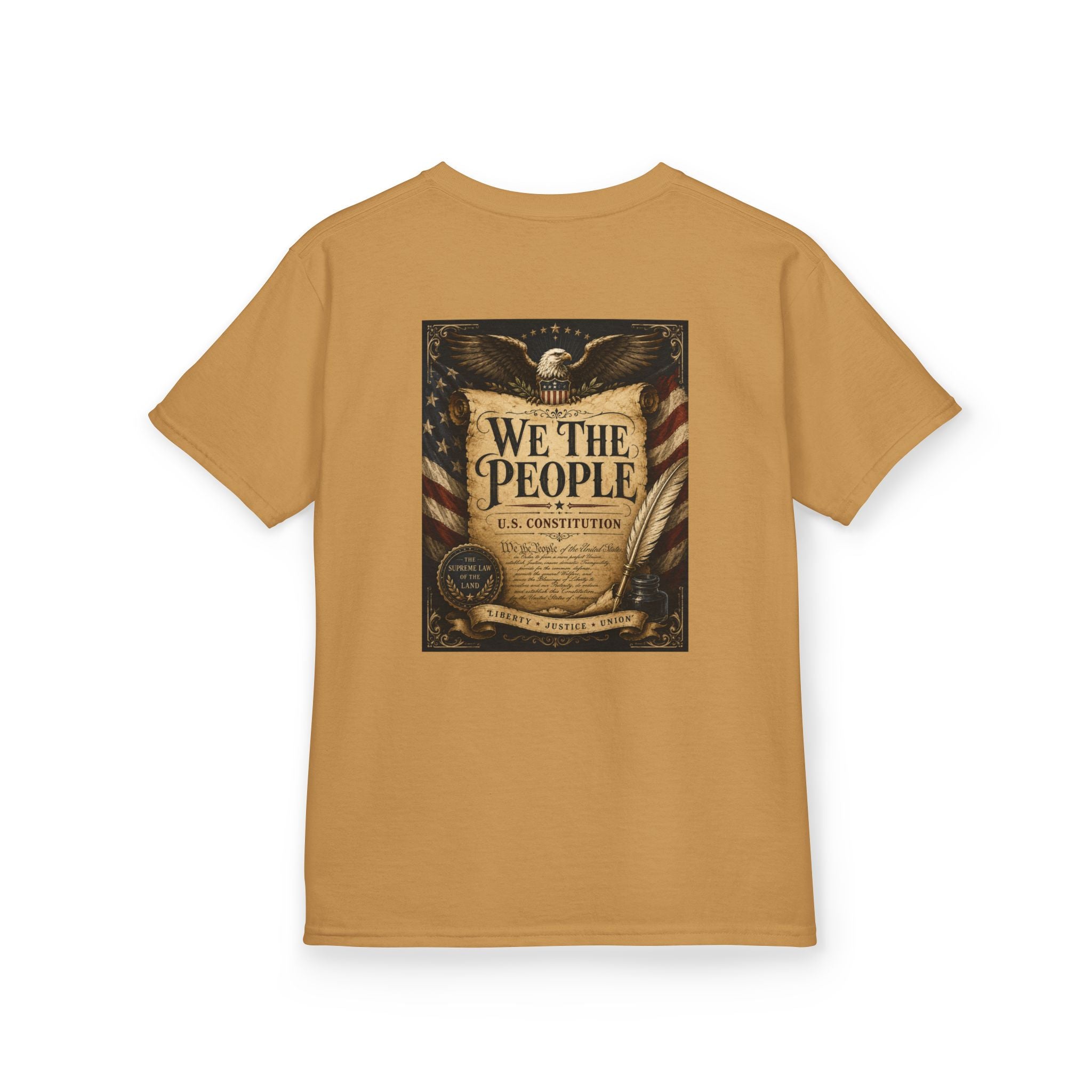 Kids T-Shirt – 'We The People' Constitution Graphic Tee (Patriotic Fourth of July, Constitution Day)