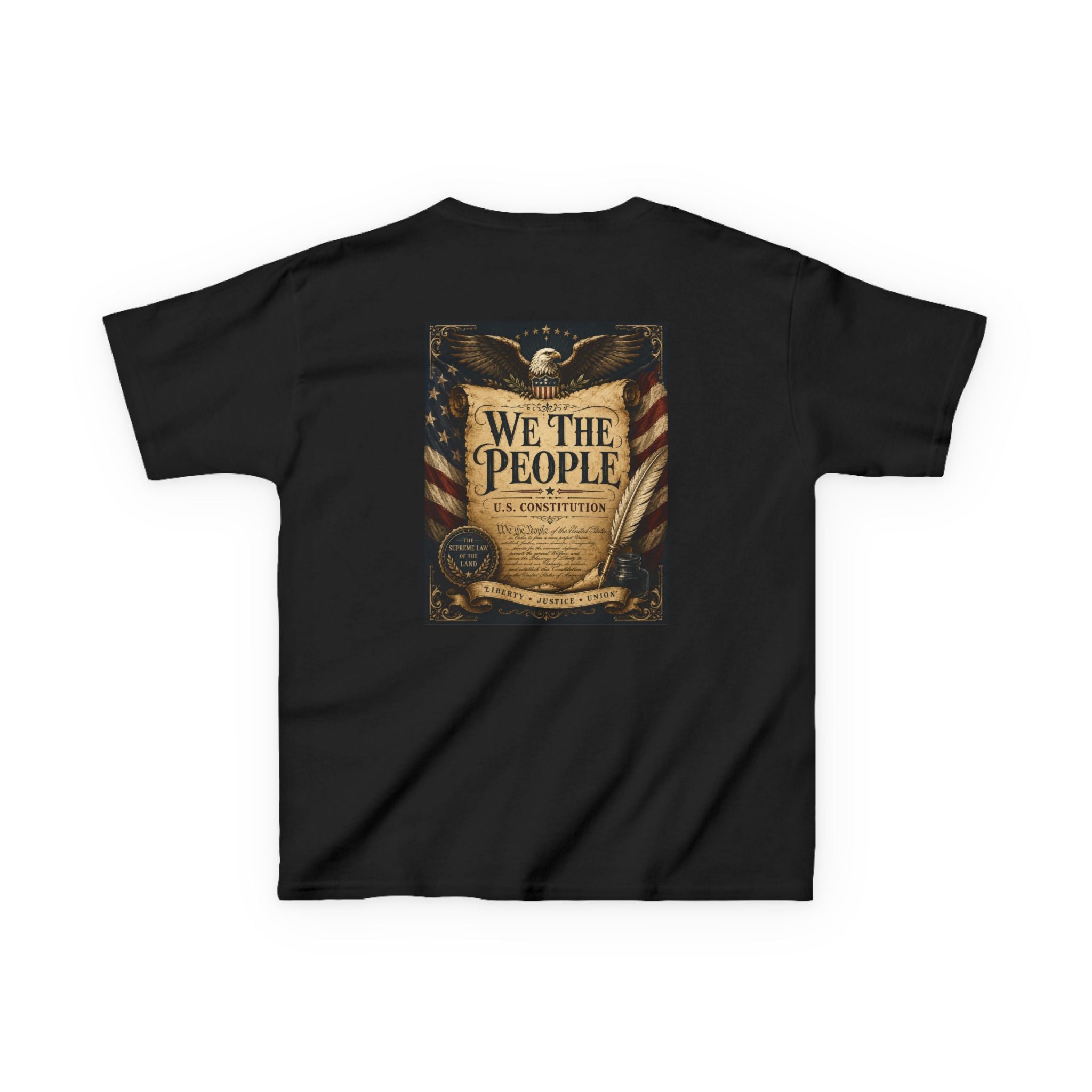 Kids T-Shirt – 'We The People' Constitution Graphic Tee (Patriotic Fourth of July, Constitution Day)
