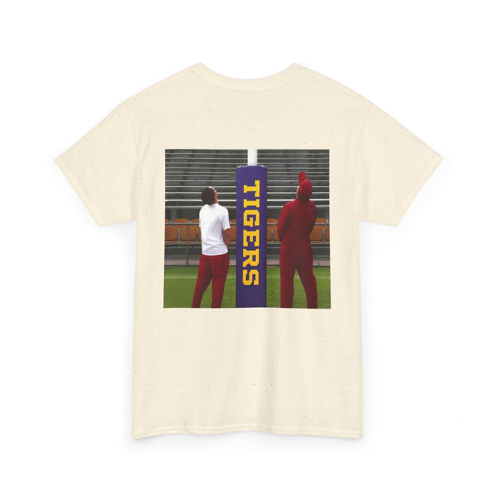 Arkansas Tigers Graphic Tee — State Script Front with ' Pissing on TIGERS' Back Photo Print