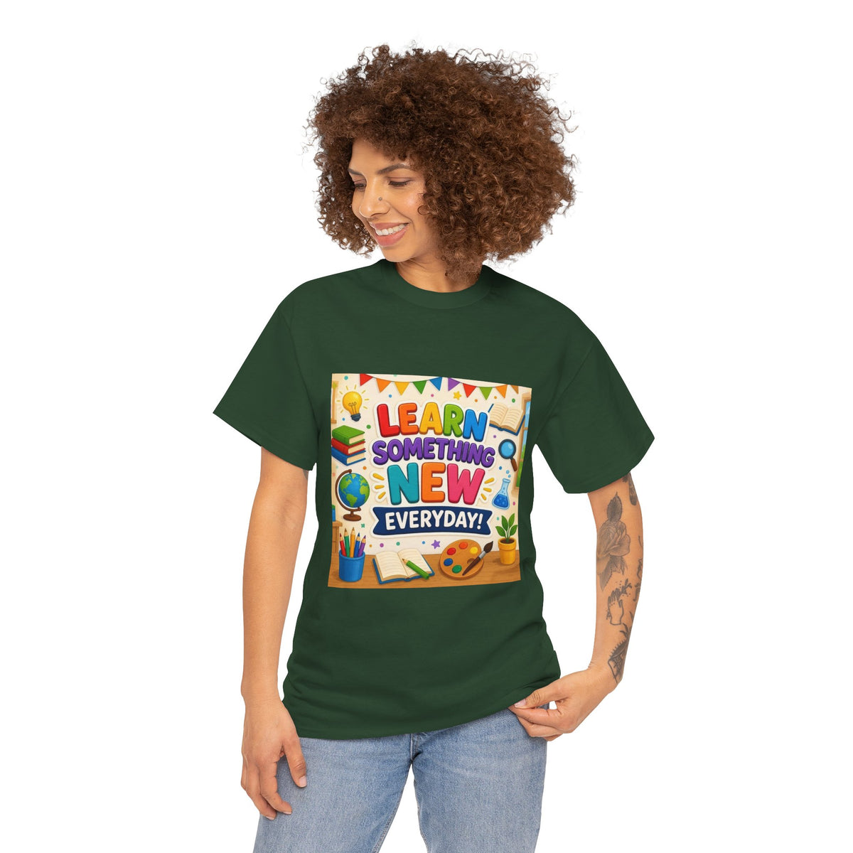 Teacher "Learn Something New Every Day" T‑Shirt — Fun Educational Classroom Tee