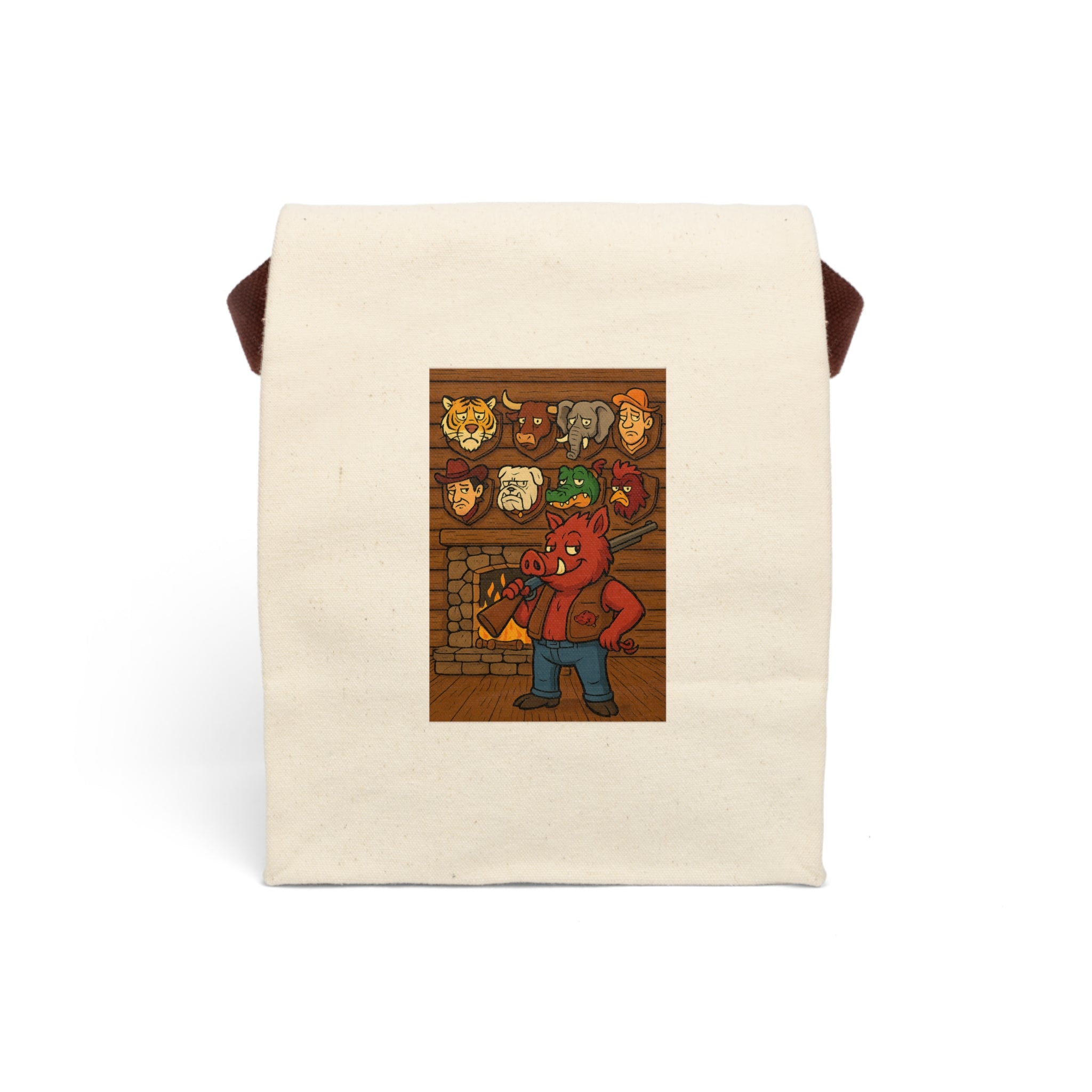 Canvas Lunch Bag — Big Game Hunter Design