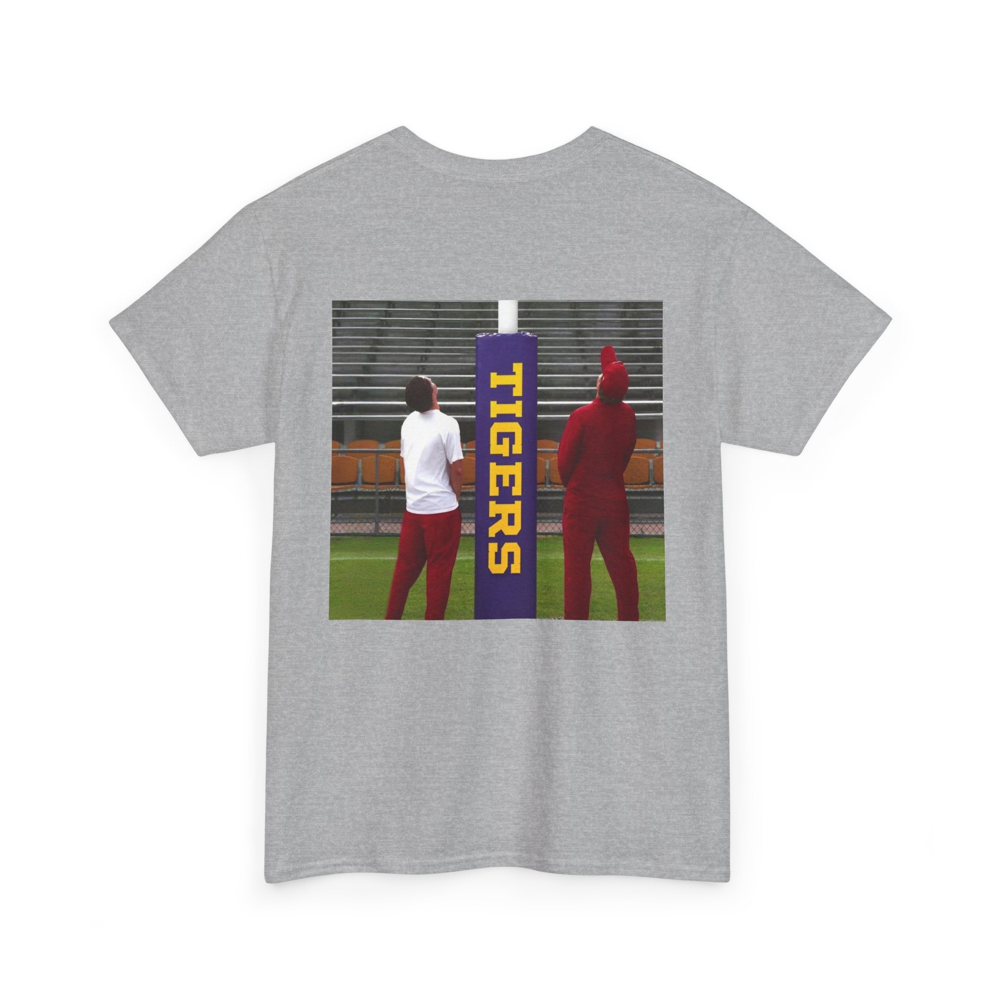Arkansas Tigers Graphic Tee — State Script Front with ' Pissing on TIGERS' Back Photo Print
